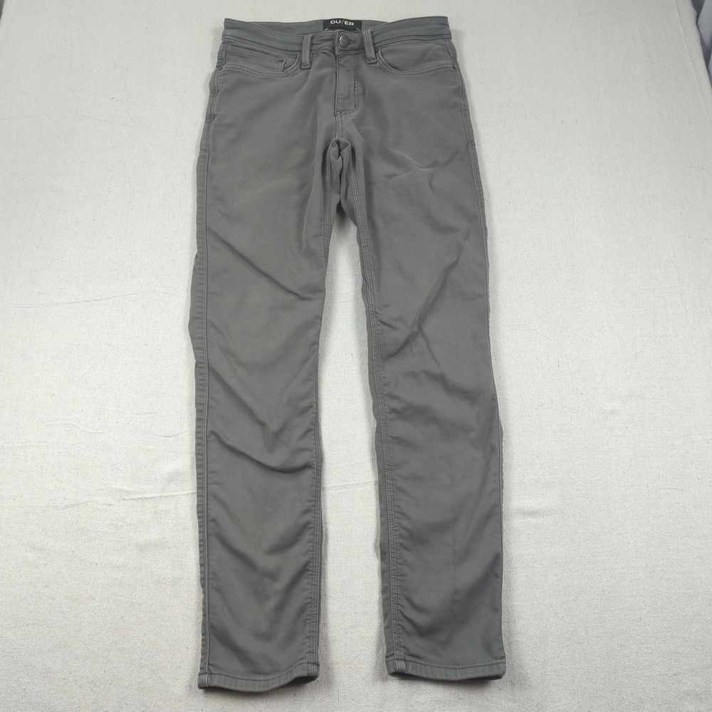 DU/ER Pants Mens 31x32 Gray N2X Slim Chino Stretch